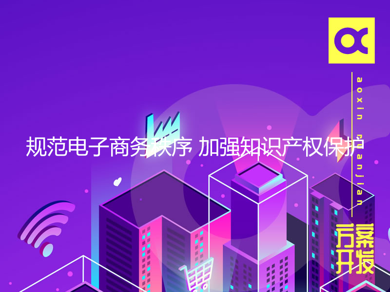 規范電子商務(wù)秩序 加強知識產(chǎn)權保護