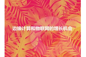 詳談邊緣計算和物聯(lián)網(wǎng)的增長(cháng)機會(huì )